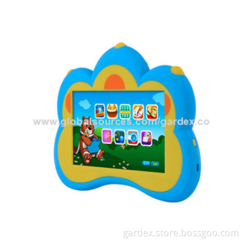 7in children's tablet PC with a stand, learning applications preinstalled, sized 23.6 x 16.5 x 2cm